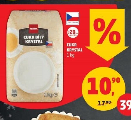 Cukr bílý krystal 1 kg