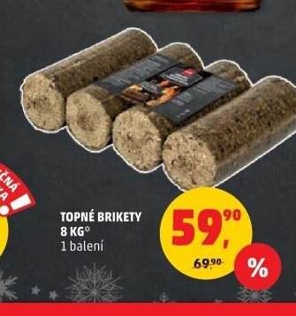 Topné brikety 8 kg