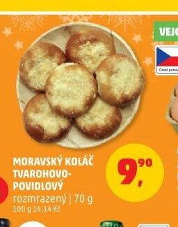 Moravský koláč tvarohovo-povidlový
