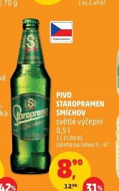 Pivo Staropramen Smíchov