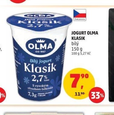 Jogurt Olma Klasik bílý