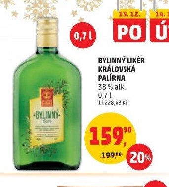 Bylinný likér Královská palírna