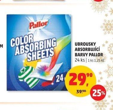 Ubrousky absorbující barvy Pallor