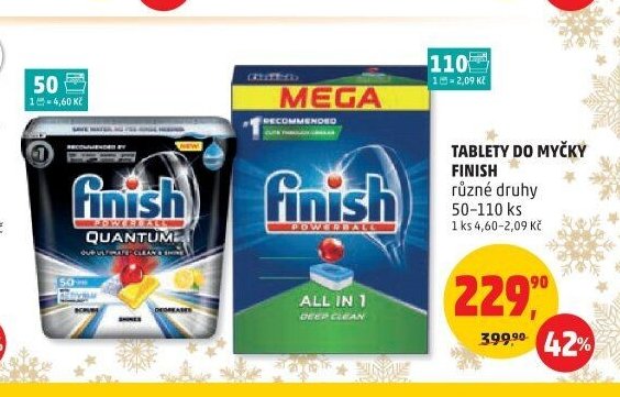 Tablety do myčky Finish
