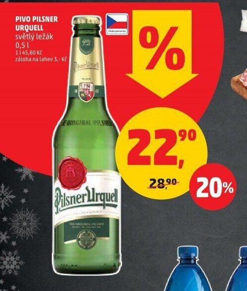 PIVO PILSNER URQUELL světlý ležák 0,5 l