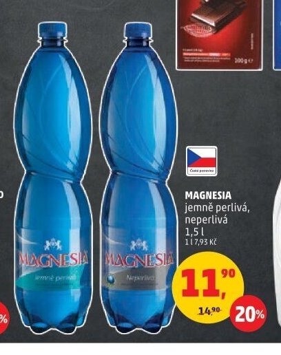 MAGNESIA jemně perlivá, neperlivá 1,5 l