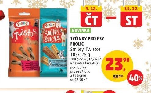 TYČINKY PRO PSY FROLIC