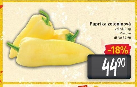 Paprika zeleninová