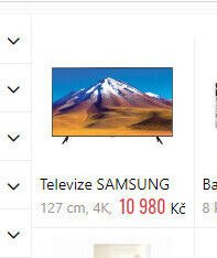 Televize SAMSUNG 127 cm, 4K
