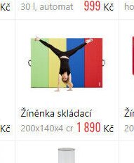 Žíněnka skládací 200x140x4 cm