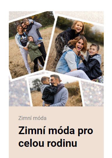 Zimní móda pro celou rodinu