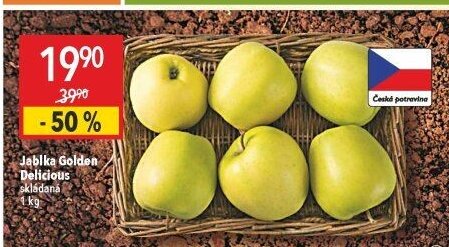 Jablka Golden Delicious