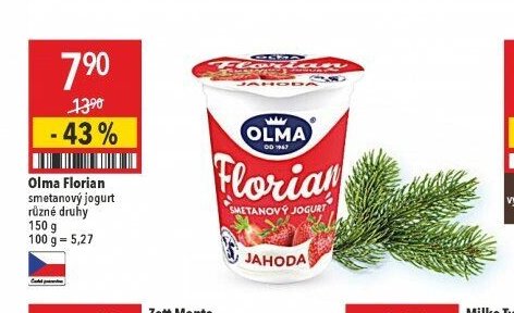 Olma Florian smetanový jogurt