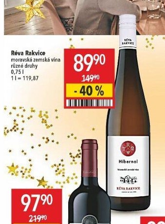 Réva Rakvice moravská zemská vína
