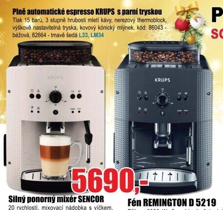 Plně automatické espresso KRUPS