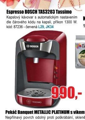 Espresso BOSCH TAS3203 Tassimo