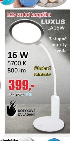 LED stolní lampička LUXUS LA16W