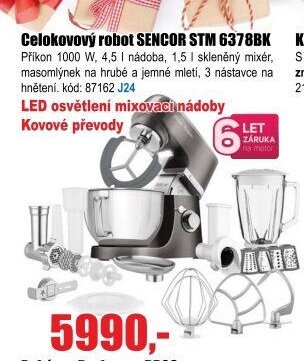 Celokovový robot SENCOR STM 6378BK