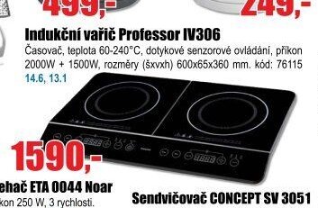 Indukční vařič Professor IV306