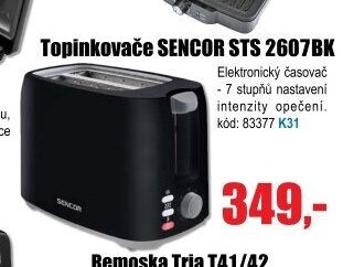 Topinkovače SENCOR STS 2607BK