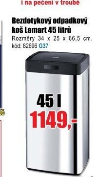 Bezdotykový odpadkový koš Lamart 45 litrů