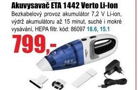Akumulátorový vysavač ETA 1442 Verto Li-Ion