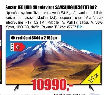 Smart LED UHD 4K televizor SAMSUNG UE50TU7092