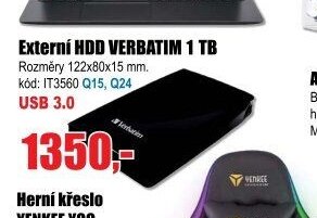 Externí HDD VERBATIM 1 TB