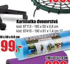 Karimatka dvouvrstvá