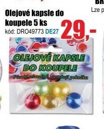 Olejové kapsle do koupele