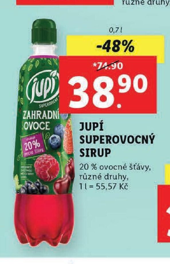 Jupí superovocný sirup