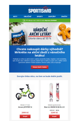 akční leták Sportisimo 9.12.2021-14.12.2021