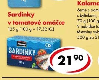 Sardinky v tomatové omáčce