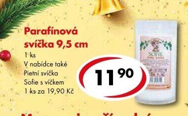Parafínová svíčka 9,5 cm