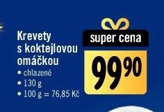 Krevety s koktejlovou omáčkou