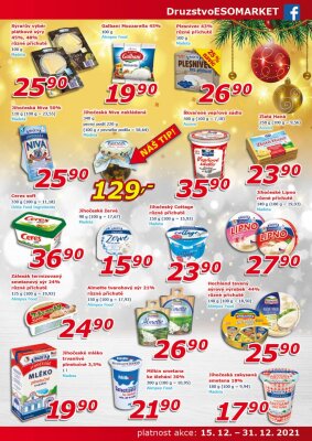 akční leták ESO MARKET 15.12.2021-31.12.2021