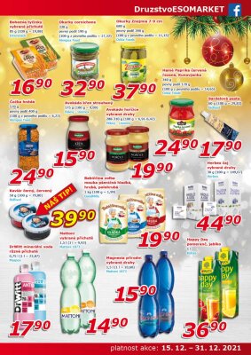 akční leták ESO MARKET 15.12.2021-31.12.2021