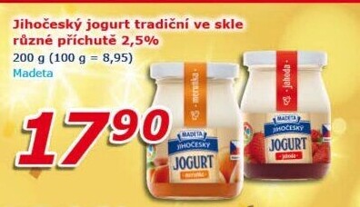 Jogurt ochucený jihočeský tradičníMadeta