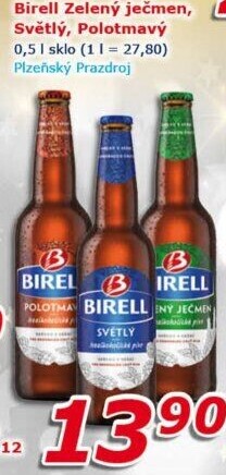 Nealkoholické pivo Zelený ječmen Birell