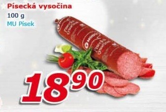 Salám Vysočina písecká Maso uzeniny Písek