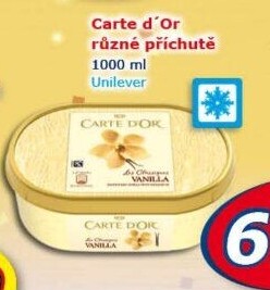 Zmrzlina ve vaničce Carte D'