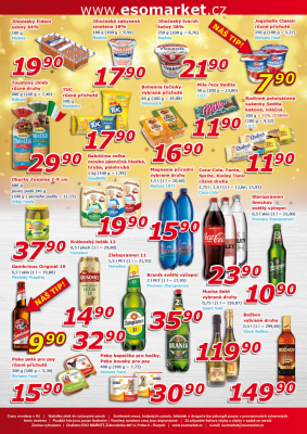 akční leták ESO MARKET 15.12.2021-31.12.2021
