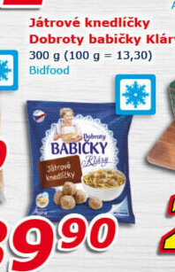 Knedlíčky játrové mražené Dobroty Babičky Kláry