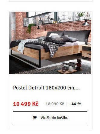 Postel Detroit 180x200 cm,... - ASKO akcniletaky.com