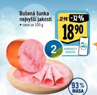 Dušená šunka nejvyšší jakosti