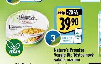 Nature's Promise Veggie Bio Těstovinový salát s cizrnou