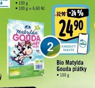 Bio Matylda Gouda plátky