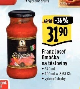 Franz Josef Omáčka na těstoviny
