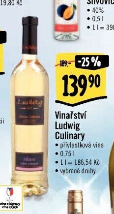 Vinařství Ludwig Culinary