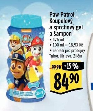 Paw Patrol Koupelový a sprchový gel a šampon